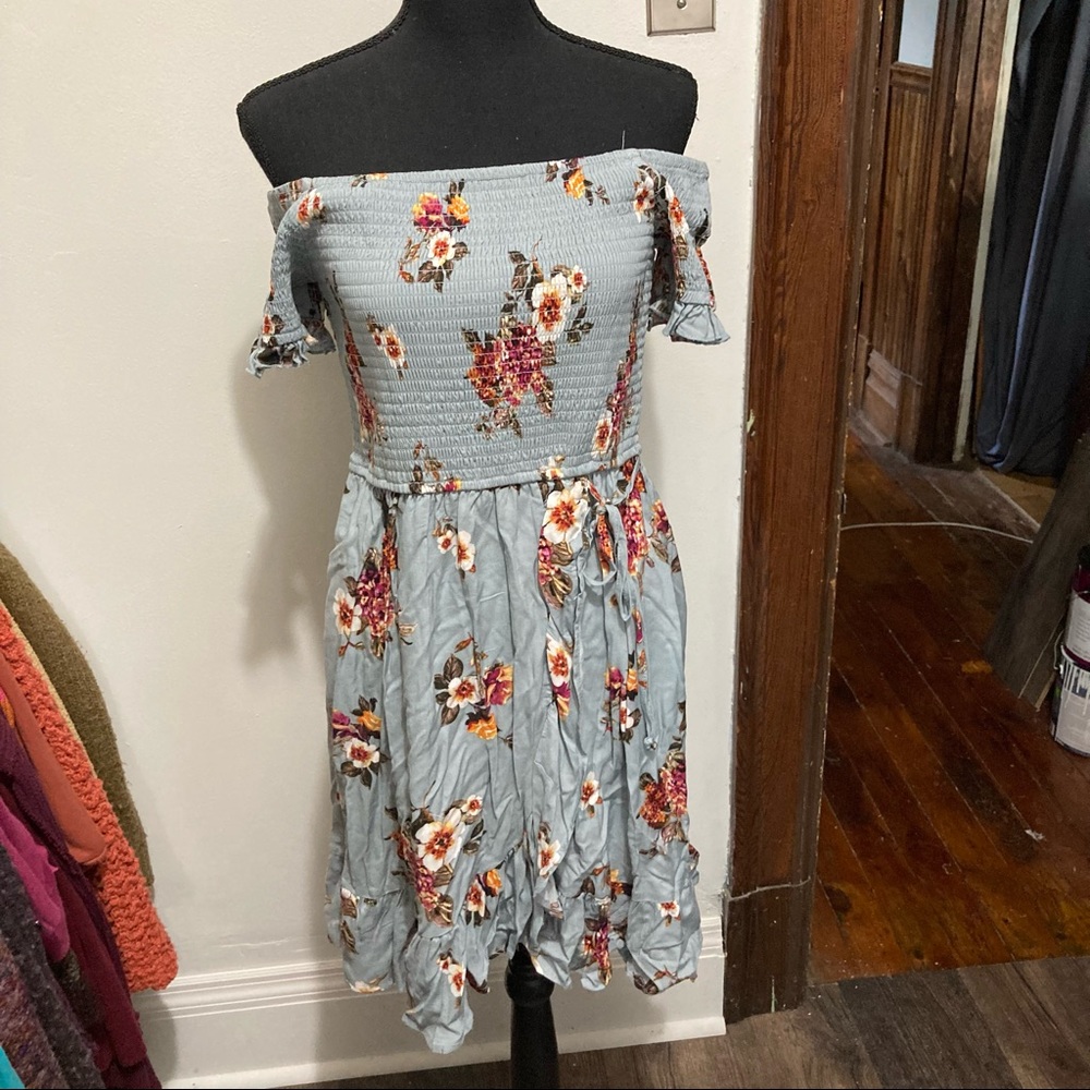 Xhilaration smocked floral dress